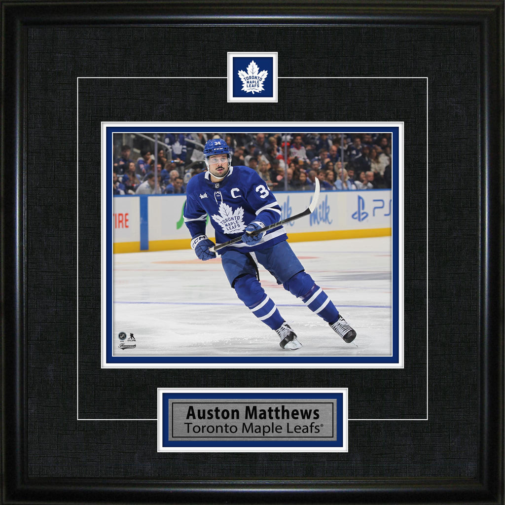 Auston Matthews Framed Pin & Plate Toronto Maple Leafs