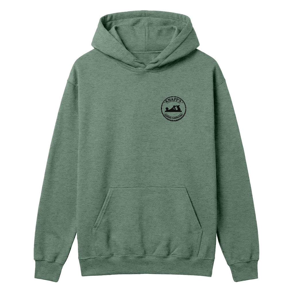 Knapp's Custom Carpentry | Heavy Blend Hooded Sweatshirt | Embroideerd Front, DTG Back