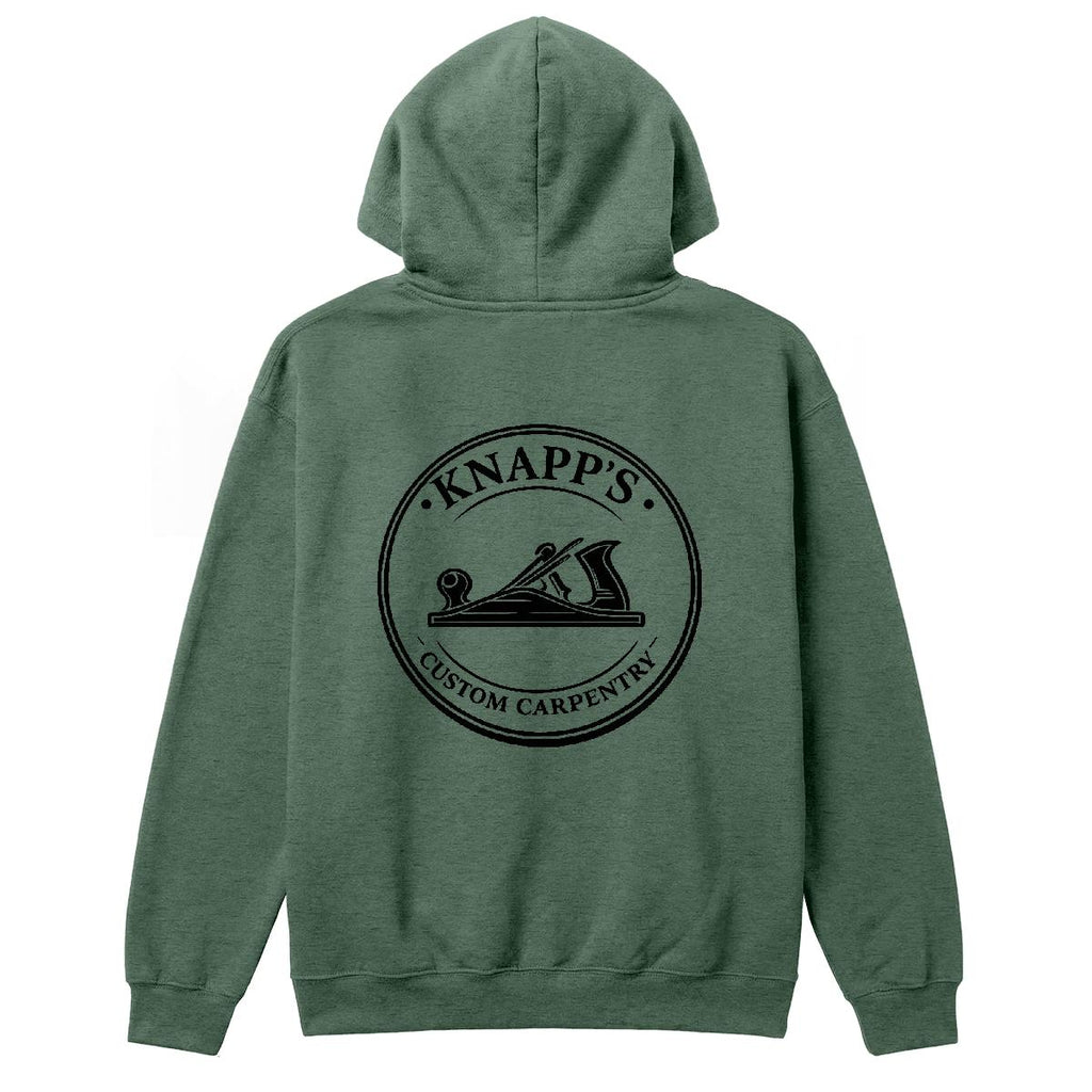 Knapp's Custom Carpentry | Heavy Blend Hooded Sweatshirt | Embroideerd Front, DTG Back