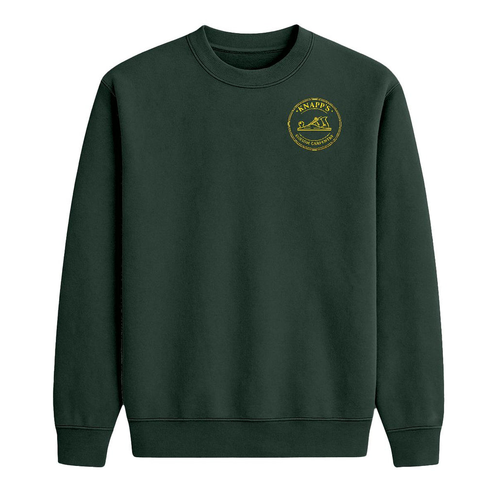 Knapp's Custom Carpentry | Heavy Blend Crewneck Sweatshirt | Embroideerd Front, DTG Back