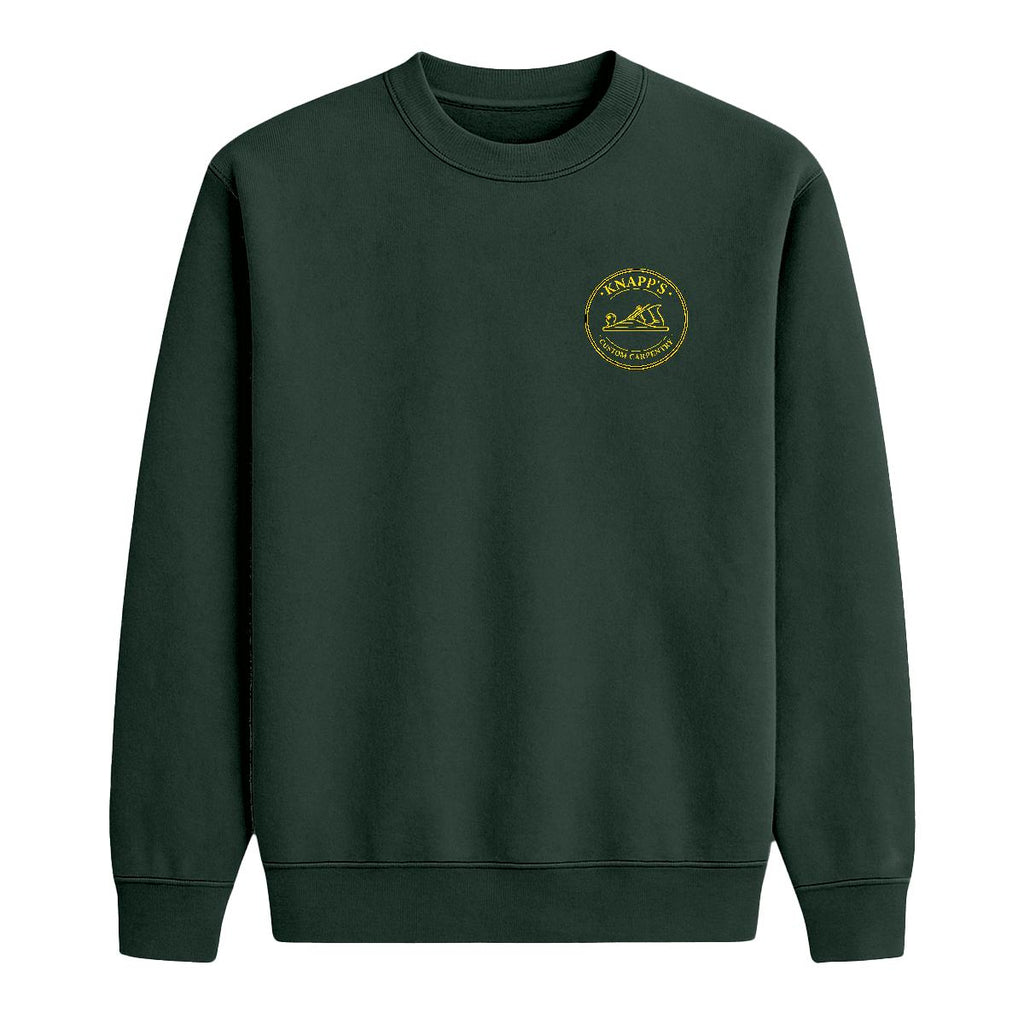 Knapp's Custom Carpentry | Heavy Blend Crewneck Sweatshirt | Embroideerd Front, DTG Back