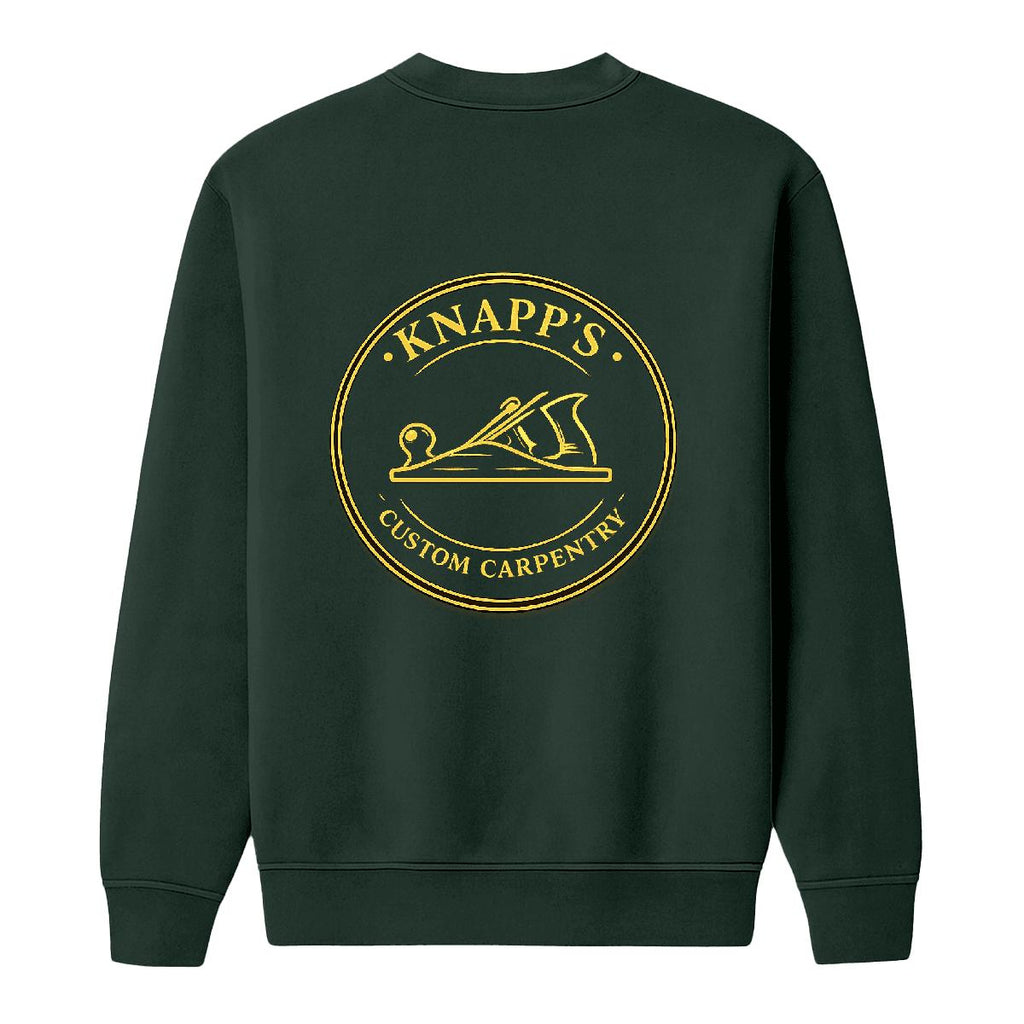 Knapp's Custom Carpentry | Heavy Blend Crewneck Sweatshirt | Embroideerd Front, DTG Back