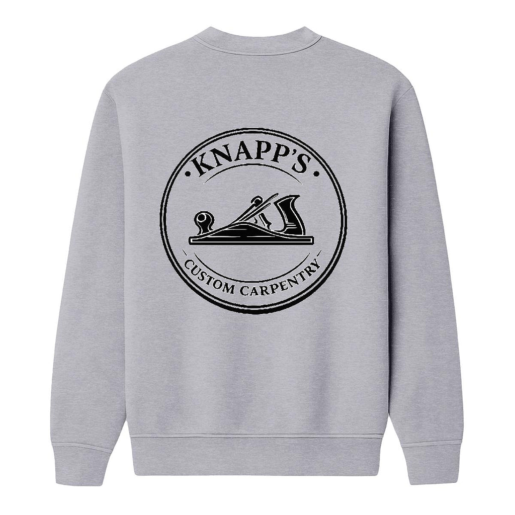 Knapp's Custom Carpentry | Heavy Blend Crewneck Sweatshirt | Embroidered Front, DTG Back